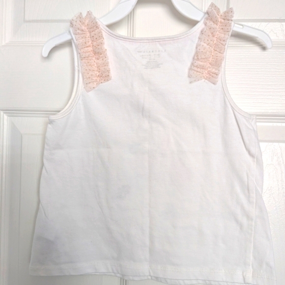 Lulurain Girls (Size 7/8) Ballerina Sleeveless Top With Tule Accents - Picture 5 of 7